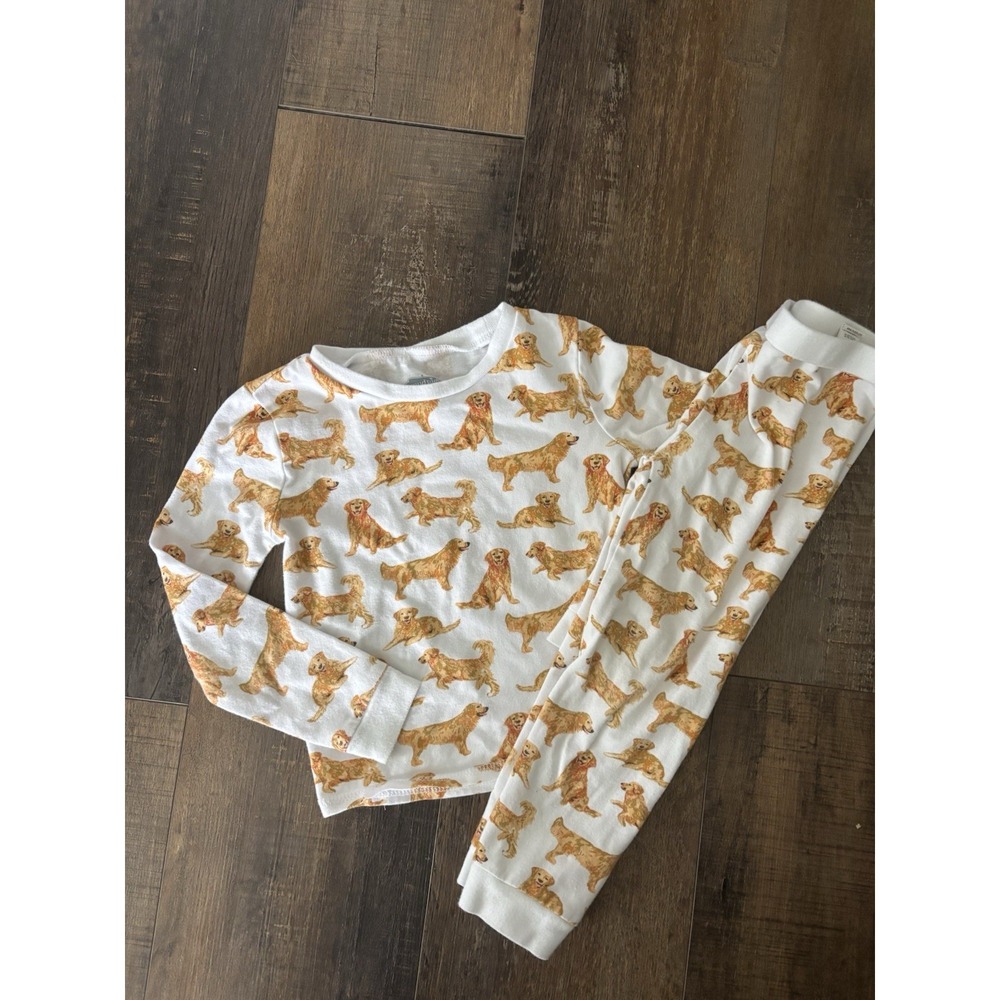 Mud Pie Fur-Ever Friends Golden Retriever Pajama Set 4t Dogs